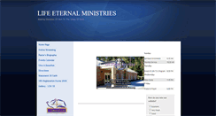 Desktop Screenshot of lifeeternalministries.org