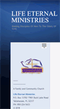 Mobile Screenshot of lifeeternalministries.org